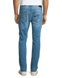 Sartor Raw Skinny-Leg Denim Jeans, Blue