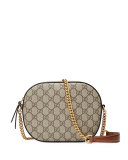 GG Supreme Mini Chain Crossbody Bag, Brown