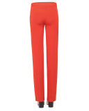 Carl Straight-Leg Silk Pants, Rojo