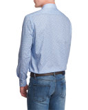 Multi-Striped Full-Zip Jacket, Gray/Blue/White