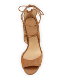 Serene Suede Lace-Up Sandal