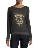 Native Hamsa Savasana Yoga Pullover, Vintage Black