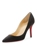 Apostrophy Suede 85mm Red Sole Pump, Fusian