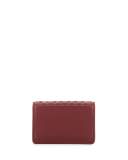 Intrecciato Flap Card Case, Peacock