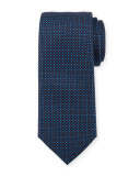 Neat Silk Tie, Navy