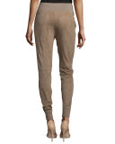 Taryn Drawstring-Waist Jogger Pants, Taupe