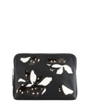31 Minute Zip Cosmetics Bag, White/Black