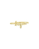 Bezel Diamond Hope Ring, Yellow Gold