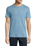 Koree Linen Melange Short-Sleeve T-Shirt, Electric