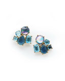 18K Rock Candy Cluster Earrings in Midnight Rain