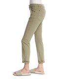 Low-Rise Skinny Jeans, Green Tea