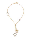 Nova Long Crystal Star Pendant Necklace