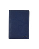 Lalknis Textured Leather Passport Holder, Blue