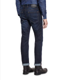 Slim-Fit Straight-Leg Jeans, Indigo