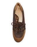 Bonnie Stretch Suede Sneaker, Bronze