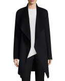 Double-Face Long Wrap Coat 