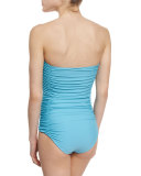 Marilyn Ruched Bandeau One-Piece Swimsuit