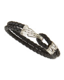 Classic Chain Hook-Station Bracelet, Gray 