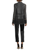 Liquid Satin Side Zip Cropped Pants