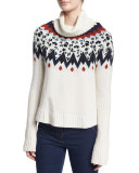 Fair Isle Turtleneck Sweater, Ivory