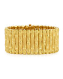 18k Gold Bamboo Bracelet with Diamonds, Large