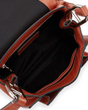 Maverick Leather Shoulder Bag, Cognac