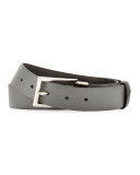 Saffiano Reversible Slim Belt