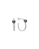 Luna Tahitian Pearl Hoop Earrings