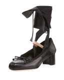 Leather Ankle-Wrap Mary Jane 45mm Pump