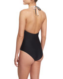 Newport Colorblock Halter One-Piece Swimsuit