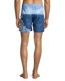 Bulldog Eden Roc Pool Print Swim Trunks, Multi