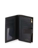 Panama Medium Continental Wallet, Black