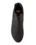 Lifting Crystal Slip-On Sneaker, Black