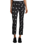 Stardust Onyx Slim Cropped Pants, Black/Multi