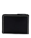Karlito Large Zip-Around Pouch Bag, Black Multi