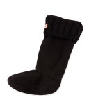 Six-Stitch Cable Boot Sock, Black