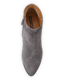 Anzio Suede Ankle Bootie, Anthracite