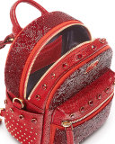 Stark Kristal X-Mini Embellished Backpack, Ruby Red