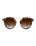 STL II Round Gradient Sunglasses, Tortoise
