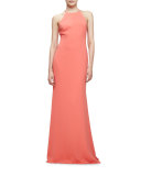 Sleeveless Halter Gown