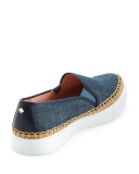 cory denim slip-on sneaker, blue