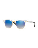 Clubmaster® Gradient Sunglasses, Silver