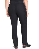 Curvy Slim-Leg Jeans, Black, Plus Size