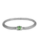Extra Small Classic Chain Tsavorite Bracelet