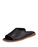 Lynnis Leather Slide Sandal, Black