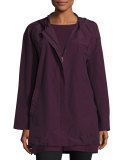 Lightweight Hooded Zip-Front Jacket, Raisonette, Petite
