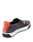 Monster Slip-On Sneaker, Black 