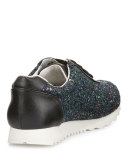 Alison Glitter Sneaker, Black