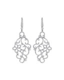 18k White Gold Diamond Garland Earrings