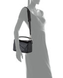 Small Calfskin Puzzle Bag, Black